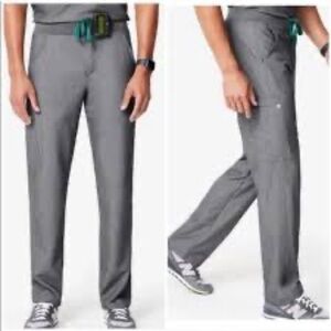FIGS PantsMens Large Livingston Basic Scrub Technical Collection Gray